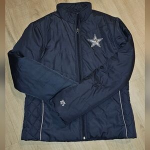 Women's NFL Cowboy Navy Quilted Jacket